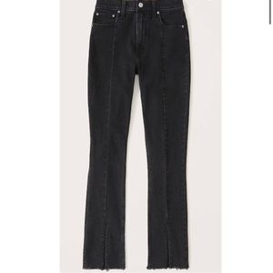 Abercrombie & Fitch Black High Rise Skinny Jeans w/ Slits